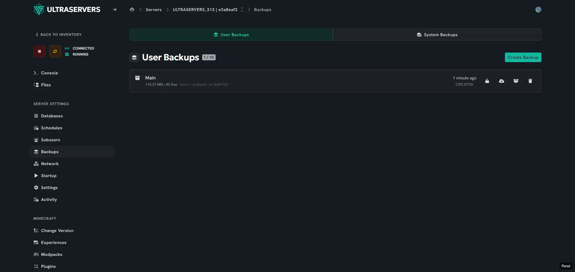 Backups